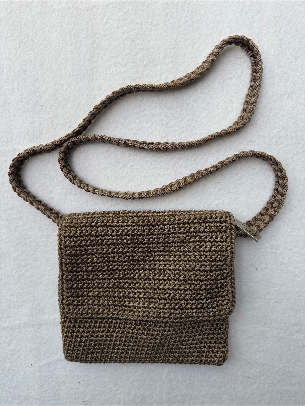 The Sak Brown Handwoven Crossbody with Braided Strap